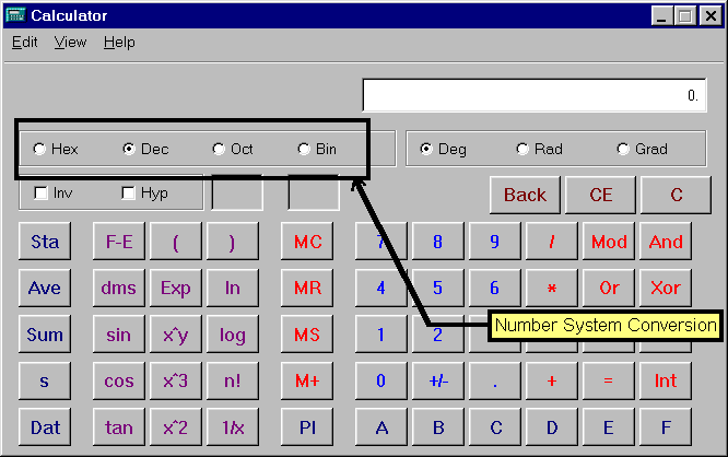Windows
95 Calculator